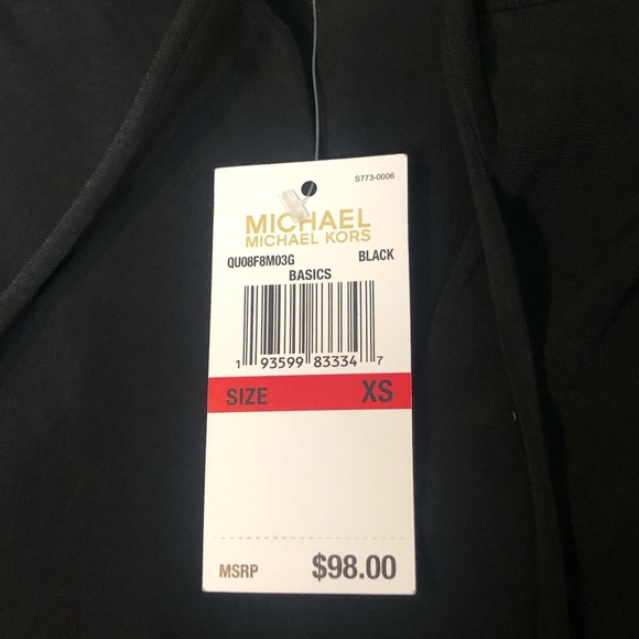 Michael Kors Black Sleeveless Dress with flutter ruffle bottom - Picture 8 of 12